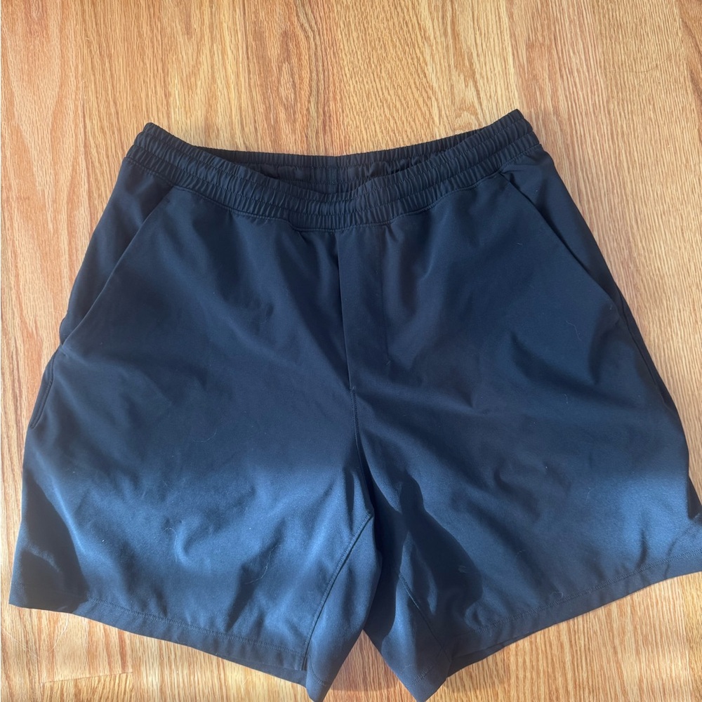 lululemon athletica Men's Black Athletic Shorts - Lined